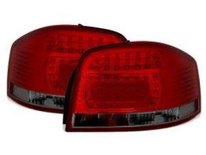 Ліхтарі задні Audi A3 8P (03-08) 3D LED червоно-димчасті 2