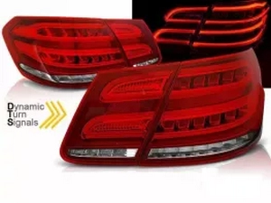 Ліхтарі задні червоні Mercedes W212 (09-13) Sedan - Led Bar з DTS 1