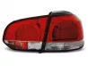 Ліхтарі задні VW Golf VI (08-12) HB - червоно-білі (Led кола) 2