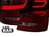 Ліхтарі задні Audi A6 C6 (04-08) Sedan - Led Bar червоно-димчасті 1