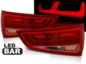 Ліхтарі задні Audi A1 8X (10-14) - LED BAR червоні 1