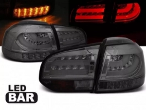 Ліхтарі задні VW Golf VI (08-12) HB - Led Bar димчасті 1