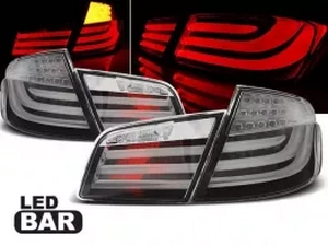 Ліхтарі задні BMW 5 F10 (10-13) Sedan - Led Bar (сірі) 1