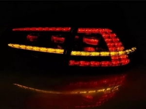 Фонари задние VW Golf 7/VII (12-17) HB - LED красно-белые (GTI стиль) 3