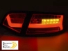 Ліхтарі задні Audi A6 C6 (09-11) Sedan рестайлінг - LED BAR з динамічними поворотами (хром) 3