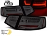 Ліхтарі задні Audi A6 C6 (09-11) Sedan рестайлінг - LED BAR з динамічними поворотами (димчасті) 1