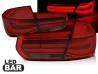 Ліхтарі задні BMW 3 F30 (11-15) Sedan - Led Bar червоні 1