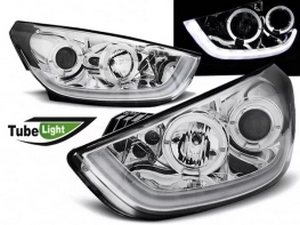 Фари Hyundai ix35 (10-13) - Tube Light ангельські очі хром 1