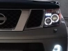 Фари Nissan Pathfinder III (R51; 05-10) - ангельські очі чорні 2