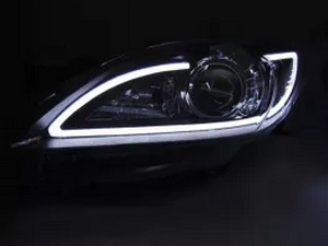 Фари Mazda 3 II (BL; 09-13) - Tube light чорні 2