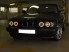Фари хром BMW E34 / E32 (88-95) - ангельські очі жовті 6