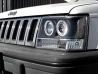 Фари Jeep Grand Cherokee ZJ (93-98) - ангельські очі чорні 2