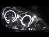 Фари Opel Corsa C (00-06) - ангельські очі H1 хром 2