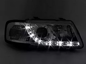 Фари передні Audi A3 8L (96-00) - LED DRL хром 2