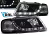 Фари передні Audi A3 8L (96-00) - LED DRL чорні 1