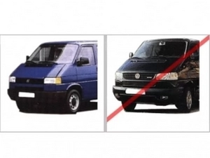 Фары VW T4 Transporter (90-03) - Daylight чёрные 4