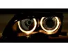 Фари BMW E46 (01-05) Універсал рестайлінг - ангельські очі хром 2