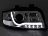Фари Audi A4 B6 (00-04) - LED Tube Lights хром 2