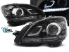 Фари передні Mercedes C W204 (07-10) - TRU DRL чорні 1