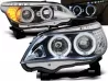 Фари хром BMW E60/E61 (03-07) - ангельські очі H1 LED повороти 1