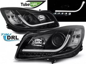 Фари Opel Insignia (08-13) - Tube Light TRU DRL чорні 1