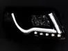 Фари Audi A6 C6 (04-08) - LED Tube Lights чорні 3