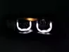Фари BMW E46 (01-05) Універсал рестайлінг - 3D ангельські очі чорні 2