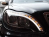 Фари Mercedes S W220 (98-05) - W222 стиль Tube Light чорні 4