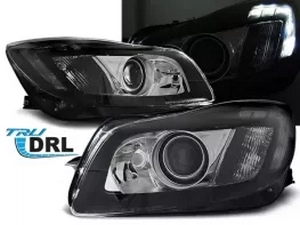 Фари передні Opel Insignia A (08-13) - Led DRL чорні 1