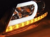 Фари Mercedes W204 (11-14) рестайлінг - Tube Light чорні 3