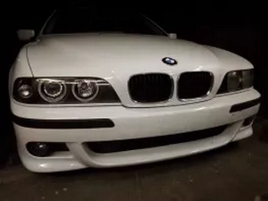 Фари чорні BMW E39 (95-04) - ангельські очі H7 / H7 4