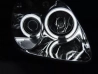 Фари Mercedes SLK R170 (96-04) - ангельські очі CCFL (хром) 2