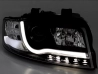 Фари Audi A4 B6 (00-04) - Tube Light TRU DRL чорні 3