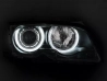 Фари BMW E46 (99-03) Coupe / Cabrio - CCFL ангельські очі (чорні) 3