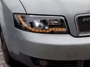 Фари Audi A4 B6 (00-04) - Tube Light LED-повороти чорні 4