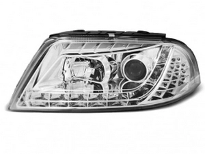 Фари хром VW Passat B5 3BG (01-05) рестайлінг - Daylight з LED поворотами 2