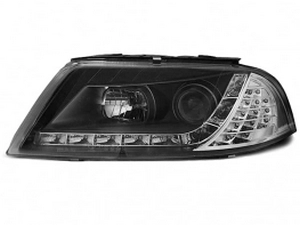 Фари чорні VW Passat B5 3BG (01-05) рестайлінг - Daylight з LED поворотами 2