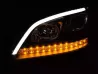 Фари Mercedes M W164ML (05-08) - Tube Light з динамічними поворотами чорні 3