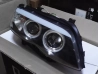 Фари чорні BMW X5 E53 (03-06) рестайлінг - CCFL ксенон ангельські очі (Sonar) 2