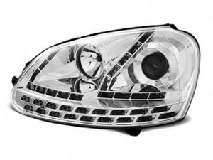 Фари хром VW Golf V (03-08) - Daylight з LED поворотами 2