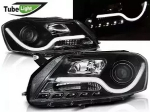 Фари VW Passat B7 (11-15) - Tube Light чорні 1