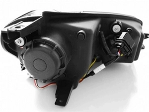 Фары хром VW Golf 7 (12-17) - TRU DRL U-образные 4