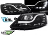 Фари VW Jetta A6 (11-18) - Tube Lights TRU DRL чорні (Sonar) 1