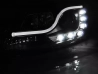Фари VW Jetta A6 (11-18) - Tube Lights TRU DRL чорні (Sonar) 3