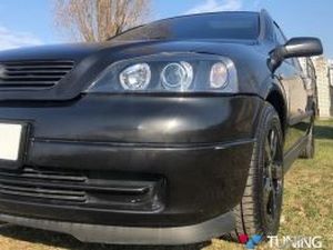 Фары Opel Astra G (98-04) - H7 ангельские глазки чёрные (Depo) 6