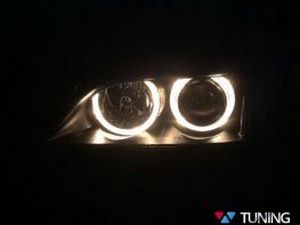 Фары Opel Astra G (98-04) - H7 ангельские глазки чёрные (Depo) 8