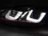 Фари VW Golf VI (08-13) - U-подібні TRU DRL чорні (червона смуга) 3