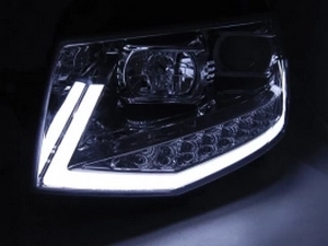 Фари хром VW T6 (2015-) - Tube Light TRU DRL 2