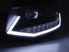Фари чорні VW T6 (2015-) - Tube Light TRU DRL 2