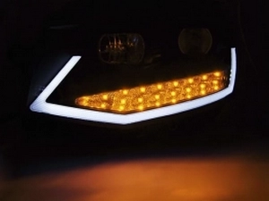 Фари чорні VW T6 (2015-) - Tube Light TRU DRL 3